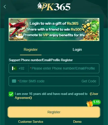 pk 365 apk login